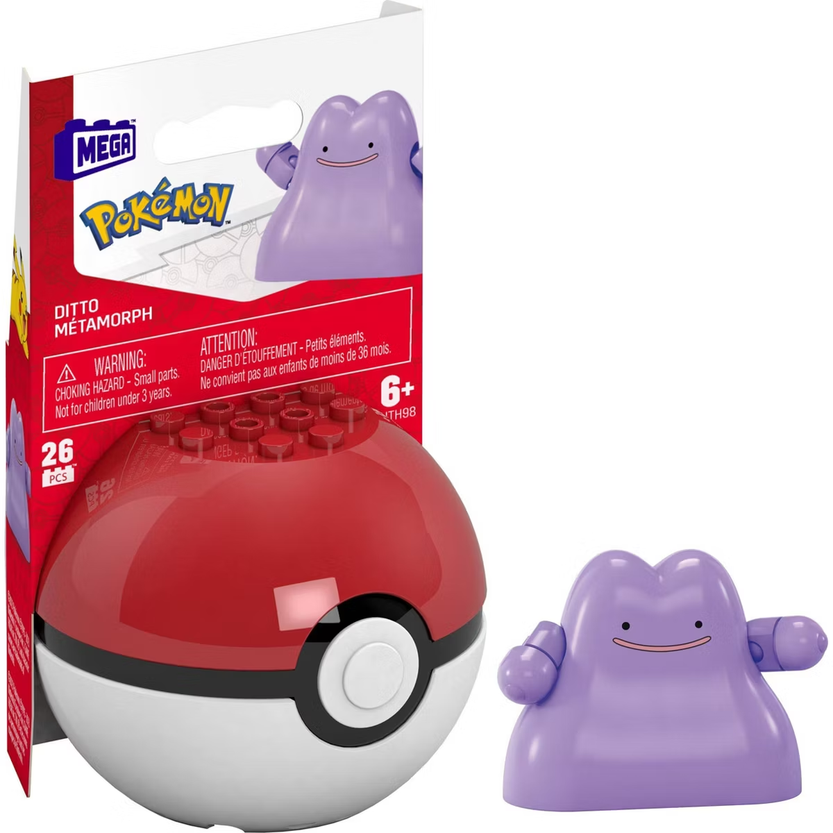 MEGA Pokemon Ditto Building Kit - 26pc