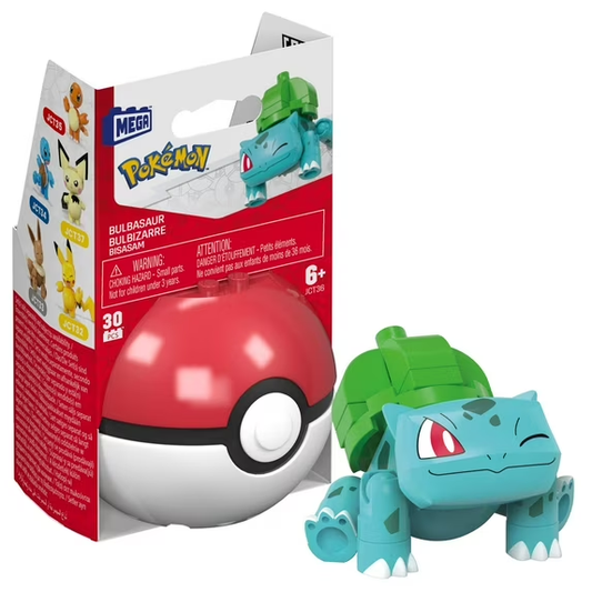 MEGA Pokémon Bulbasaur Building Kits with Action Figure (30 Pieces)